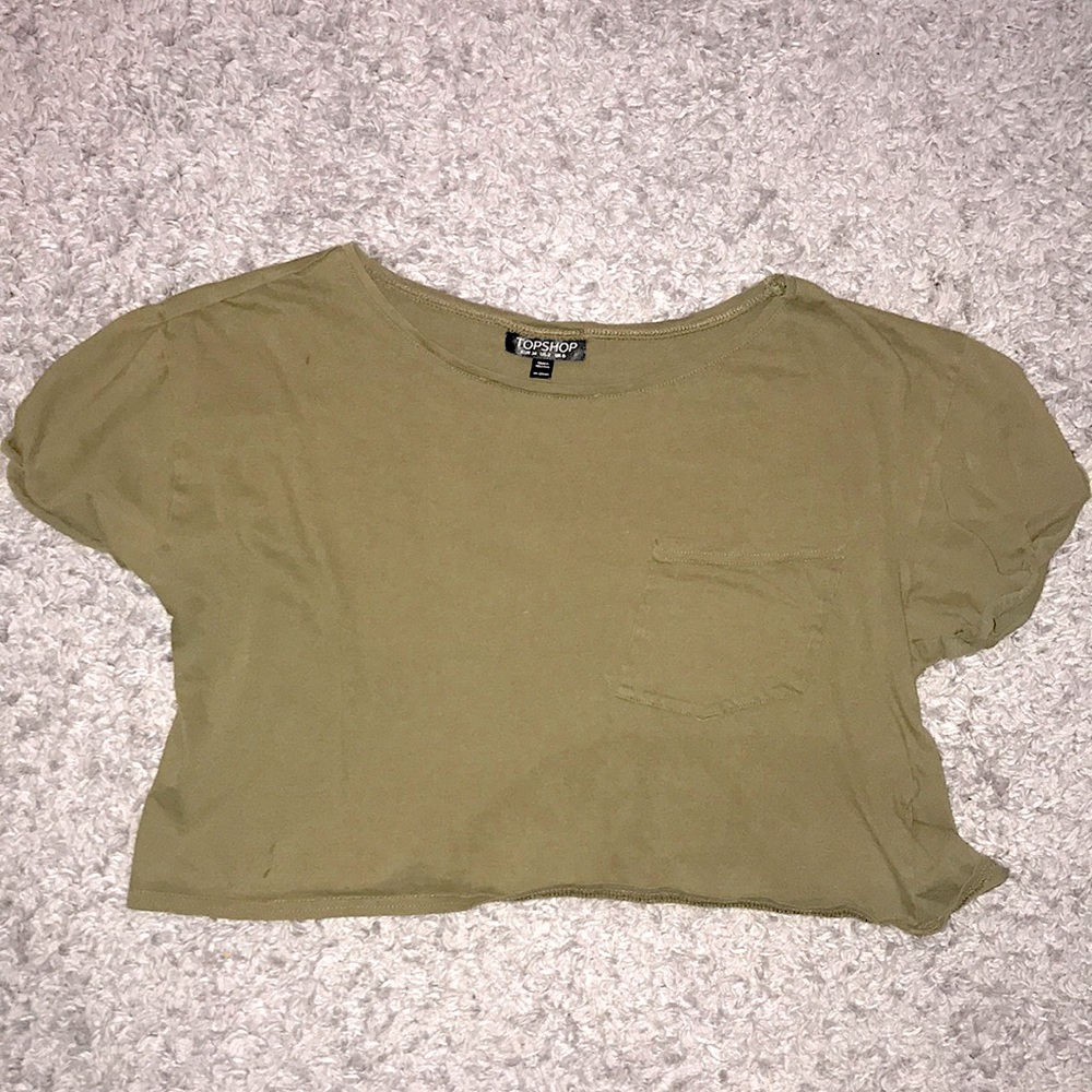 Topshop Cropped T-shirt